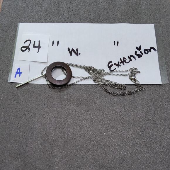 Woman's Long Layered Minimalist Necklace 24" - Picture 7 of 7